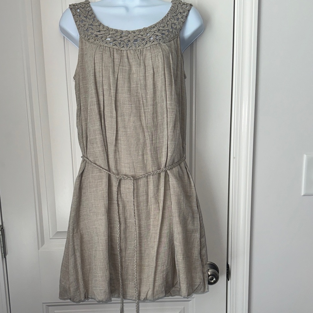 Mustard Seed Sleeveless Mini Dress 100% Cotton Medium
